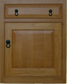 European Oak Raised Panel Kitchen Door